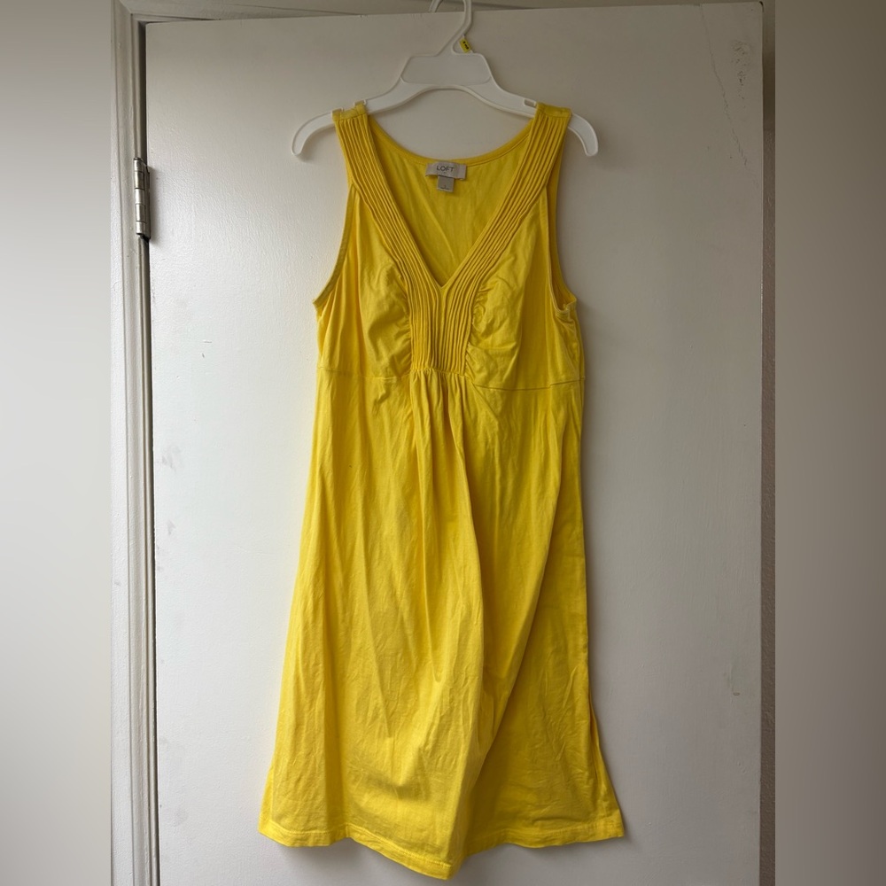 LOFT Sunlit Yellow V-Neck Top